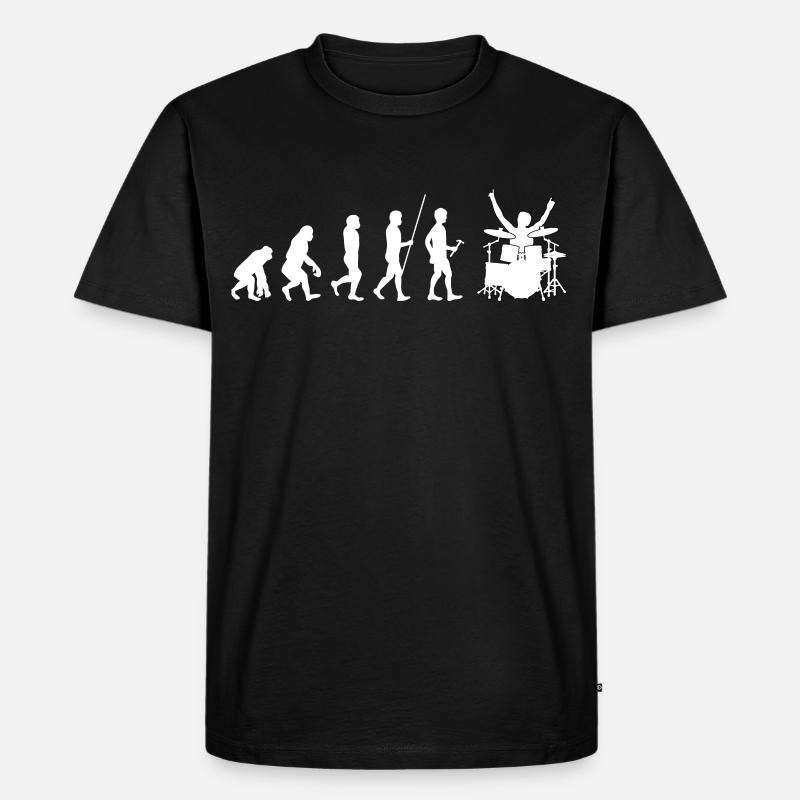 Schlagzeug - Männer Premium Bio T-Shirt - Schwarz