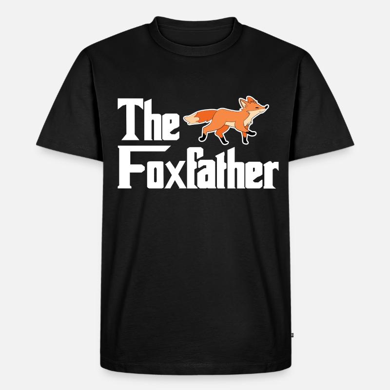 Fuchs - Männer Premium Bio T-Shirt - Schwarz