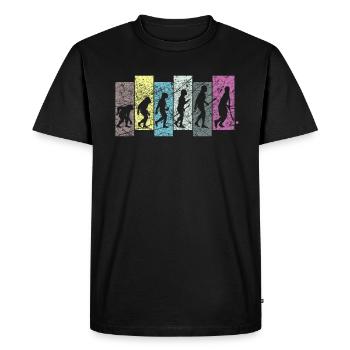 Field Hockey Evolution - Men's Premium Organic T-Shirt - black - Front - Nico (187cm)