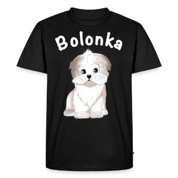 T-shirt Bolonka T-shirt Chemise de chien Bolonka Zwetna - T-shirt Premium bio Homme - noir - Devant - Nico (187cm)