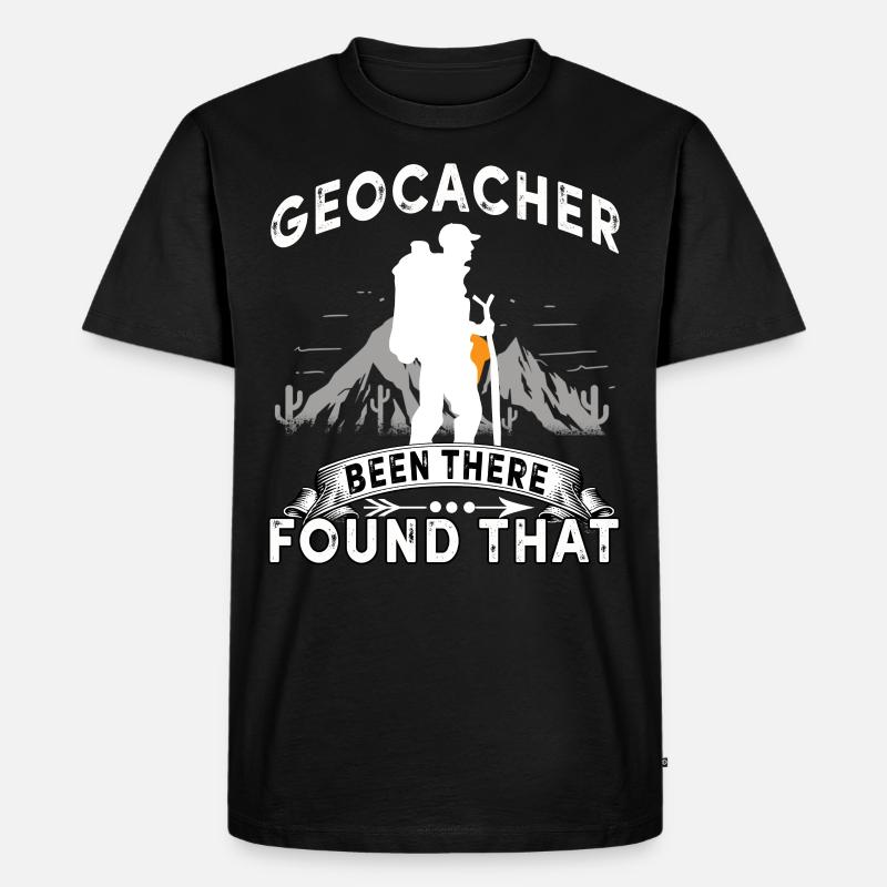 geocache - Männer Premium Bio T-Shirt - Schwarz