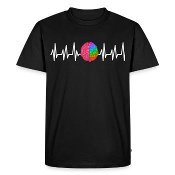Psychology Psychologist Therapist Gift Psyche - Men's Premium Organic T-Shirt - black - Front - Nico (187cm)