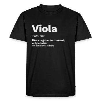 Alto basse alto lexique cinquième - T-shirt Premium bio Homme - noir - Devant - Nico (187cm)