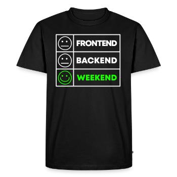 Cadeau de programmeur pour les informaticiens et les codeurs - T-shirt Premium bio Homme - noir - Devant - Nico (187cm)