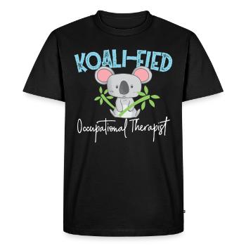 Occupational Therapist Koali-fied Occupational Therapist - Men's Premium Organic T-Shirt - black - Front - Nico (187cm)