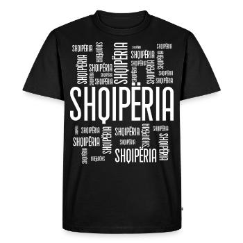 Albanie disant drôle cadeau albanais - T-shirt Premium bio Homme - noir - Devant - Nico (187cm)