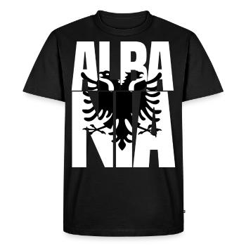 Albanie disant drôle cadeau albanais - T-shirt Premium bio Homme - noir - Devant - Nico (187cm)