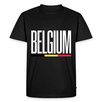 Drôle de sort belge cadeau belgique - T-shirt Premium bio Homme - noir - Devant - Nico (187cm)