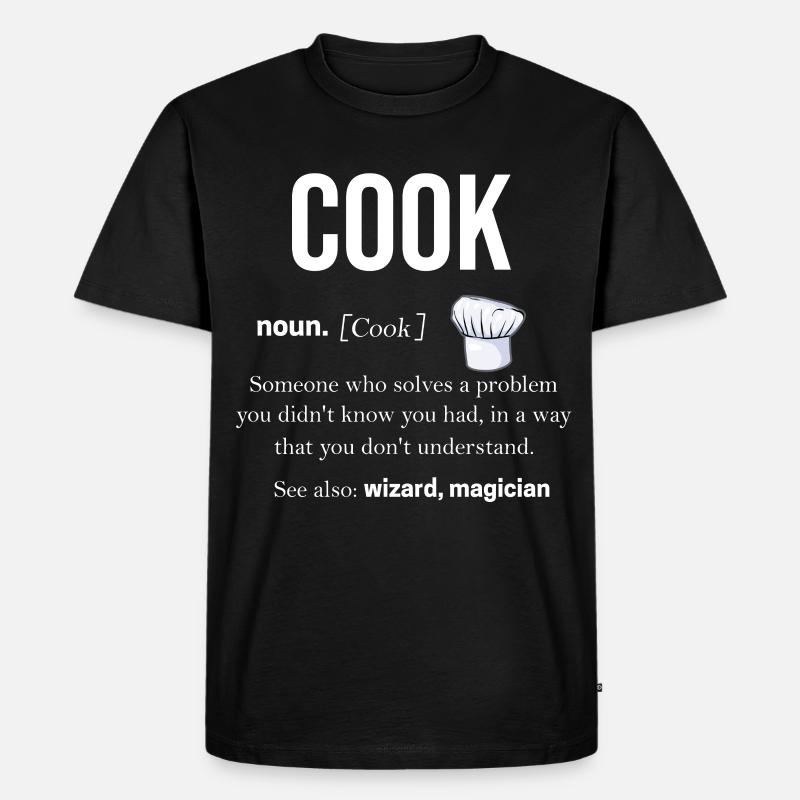 Kochen - Männer Premium Bio T-Shirt - Schwarz