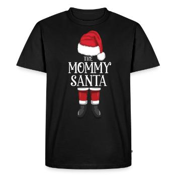 Santa Claus The Mommy Santa - Men's Premium Organic T-Shirt - black - Front - Nico (187cm)