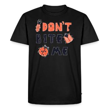 Don't Bite Me Cute Beetle ladybug - T-shirt Premium bio Homme - noir - Devant - Nico (187cm)