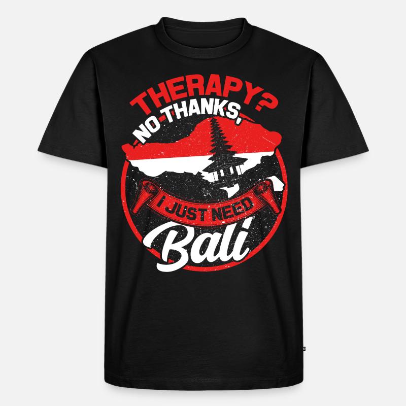 Bali - Männer Premium Bio T-Shirt - Schwarz