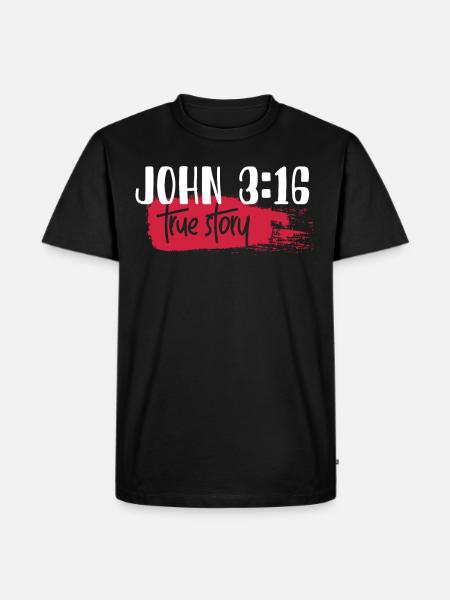Christian bible verse religion - Men's Premium Organic T-Shirt - black