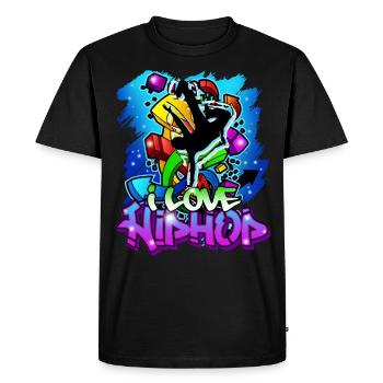 Hip Hop Street Dance Breakdance Freestyle Gift - T-shirt Premium bio Homme - noir - Devant - Nico (187cm)