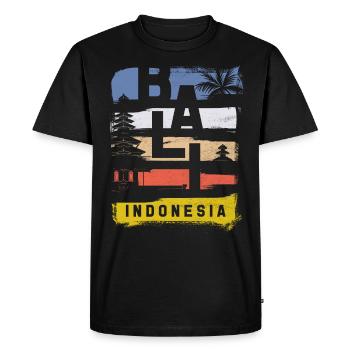 Bali - Men's Premium Organic T-Shirt - black - Front - Nico (187cm)