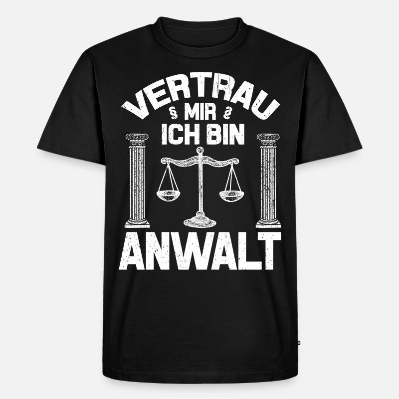 Anwalt - Männer Premium Bio T-Shirt - Schwarz