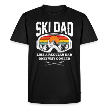 Ski cadeau de sports d'hiver d'hiver - T-shirt Premium bio Homme - noir - Devant - Nico (187cm)