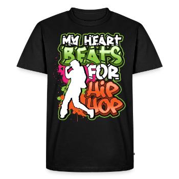 Danse de rue hip hop rap danse techno bboy mc - T-shirt Premium bio Homme - noir - Devant - Nico (187cm)