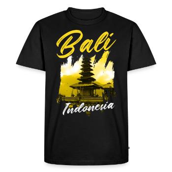 Bali - Men's Premium Organic T-Shirt - black - Front - Nico (187cm)