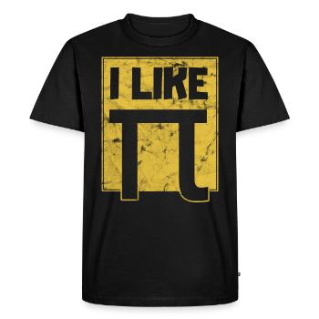 I Like Pi Pi Day - T-shirt Premium bio Homme - noir - Devant - Nico (187cm)