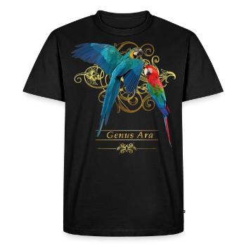 Aras - T-shirt Premium bio Homme - noir - Devant - Nico (187cm)