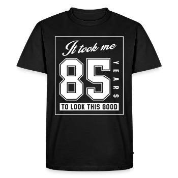 It Took Me 85 Year To Look This Good - 85th Birthd - Men's Premium Organic T-Shirt - black - Front - Nico (187cm)