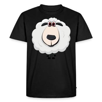 mouton paysan bergers dormant mouton agneau pâturage - T-shirt Premium bio Homme - noir - Devant - Nico (187cm)