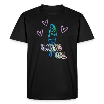 Jogging and running cool gift - Men's Premium Organic T-Shirt - black - Front - Nico (187cm)