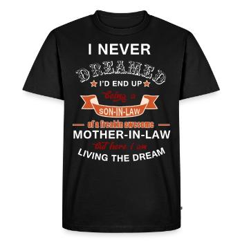 Son in law - T-shirt Premium bio Homme - noir - Devant - Nico (187cm)