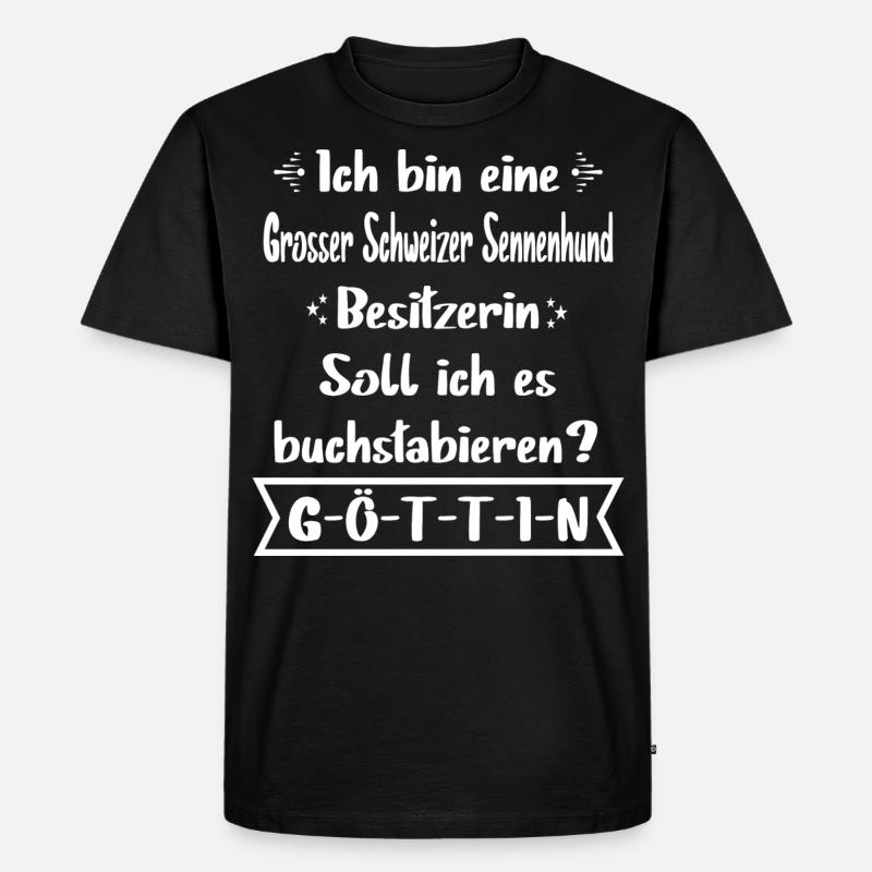 Grosser Schweizer Sennenhund - Männer Premium Bio T-Shirt - Schwarz