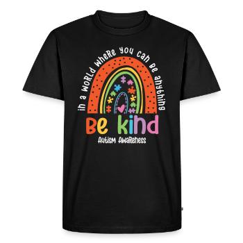 Autisme Conscience - T-shirt Premium bio Homme - noir - Devant - Nico (187cm)