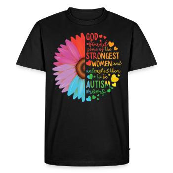 Autisme Conscience - T-shirt Premium bio Homme - noir - Devant - Nico (187cm)