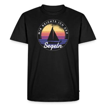 J’en ai marre de la voile - T-shirt Premium bio Homme - noir - Devant - Nico (187cm)