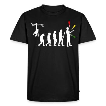 Juggling Evolution Toss Juggler Juggle Costume Gif - T-shirt Premium bio Homme - noir - Devant - Nico (187cm)
