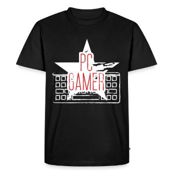 PC Gamer - T-shirt Premium bio Homme - noir - Devant - Nico (187cm)