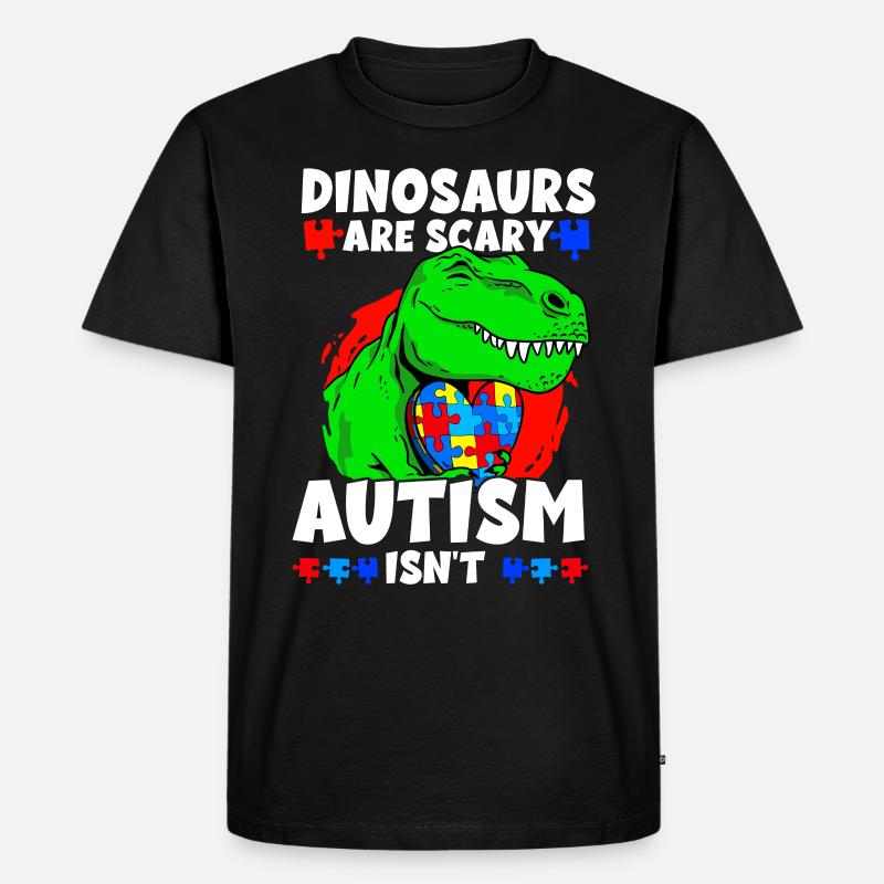 Autismus Bewusstsein - Männer Premium Bio T-Shirt - Schwarz