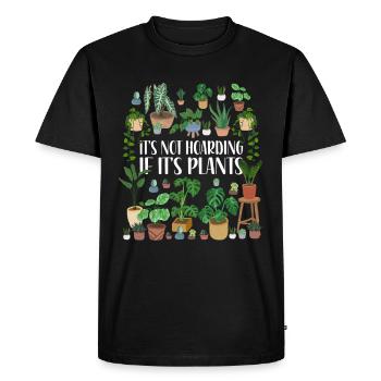 Gardener Plants - Men's Premium Organic T-Shirt - black - Front - Nico (187cm)