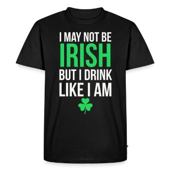 Irlandais, Irlandais, Irlandais, Irlande, Irlande, Irlande, Irlande - T-shirt Premium bio Homme - noir - Devant - Nico (187cm)