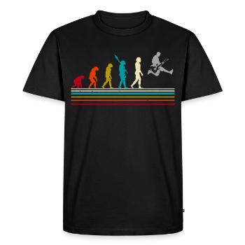 Guitar Evolution Rocker Musician Rock And Roll Gui - T-shirt Premium bio Homme - noir - Devant - Nico (187cm)