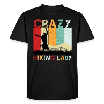 Randonner/Hiking Lady - T-shirt Premium bio Homme - noir - Devant - Nico (187cm)