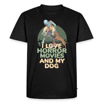 Horror horror film - Men's Premium Organic T-Shirt - black - Front - Nico (187cm)