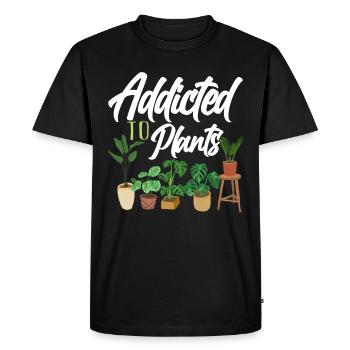 Gardener Plants - Men's Premium Organic T-Shirt - black - Front - Nico (187cm)
