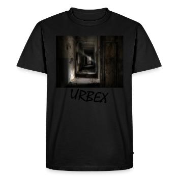 urbex exploration of abandoned buildings history - Men's Premium Organic T-Shirt - black - Front - Nico (187cm)