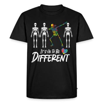 Autisme Conscience - T-shirt Premium bio Homme - noir - Devant - Nico (187cm)