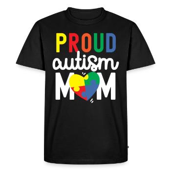 Autisme Conscience - T-shirt Premium bio Homme - noir - Devant - Nico (187cm)