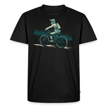 Vélos vélos vélo rétro vélo - T-shirt Premium bio Homme - noir - Devant - Nico (187cm)