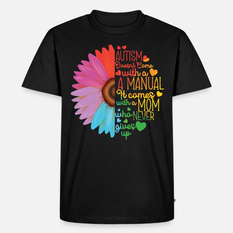 Autismus Bewusstsein - Männer Premium Bio T-Shirt - Schwarz