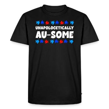 Autisme Conscience - T-shirt Premium bio Homme - noir - Devant - Nico (187cm)