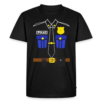 Costume de policiers cadeaux de la police vêtements - T-shirt Premium bio Homme - noir - Devant - Nico (187cm)