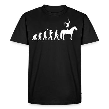 Voltage Horse Riding Rider Evolution - Men's Premium Organic T-Shirt - black - Front - Nico (187cm)